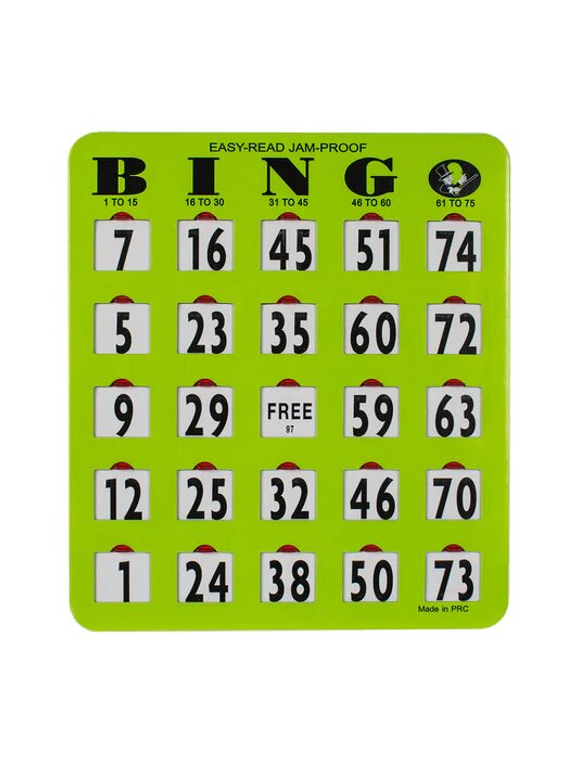 Carton de Bingo Jumbo 1