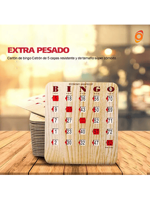 Carton de Bingo Profesional