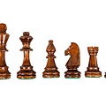 Piezas Ajedrez de madera miniatura 2