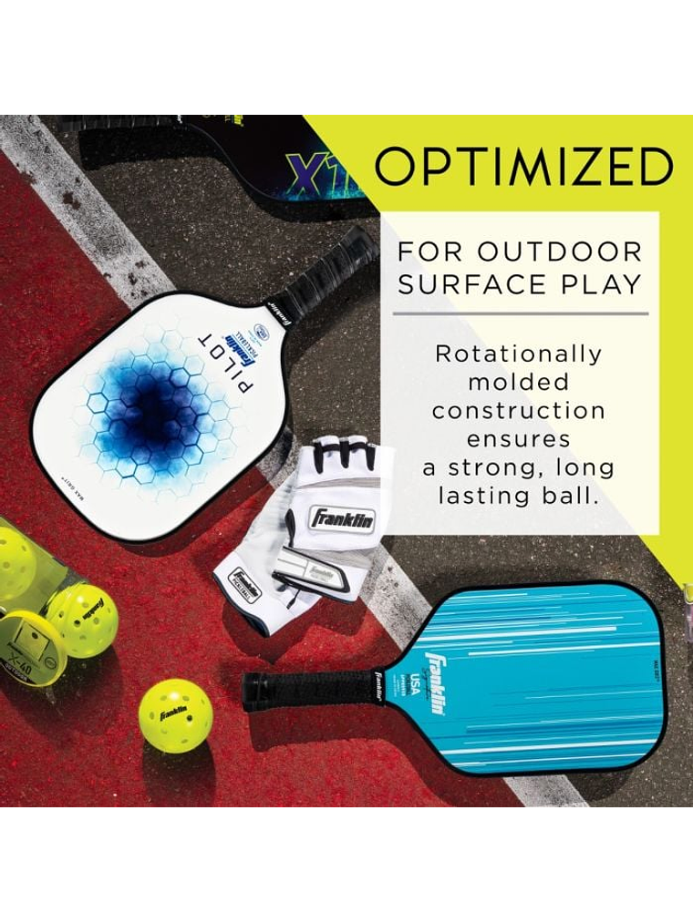 Pack 3 Pelotas Pickleball X-40 Outdoor 3