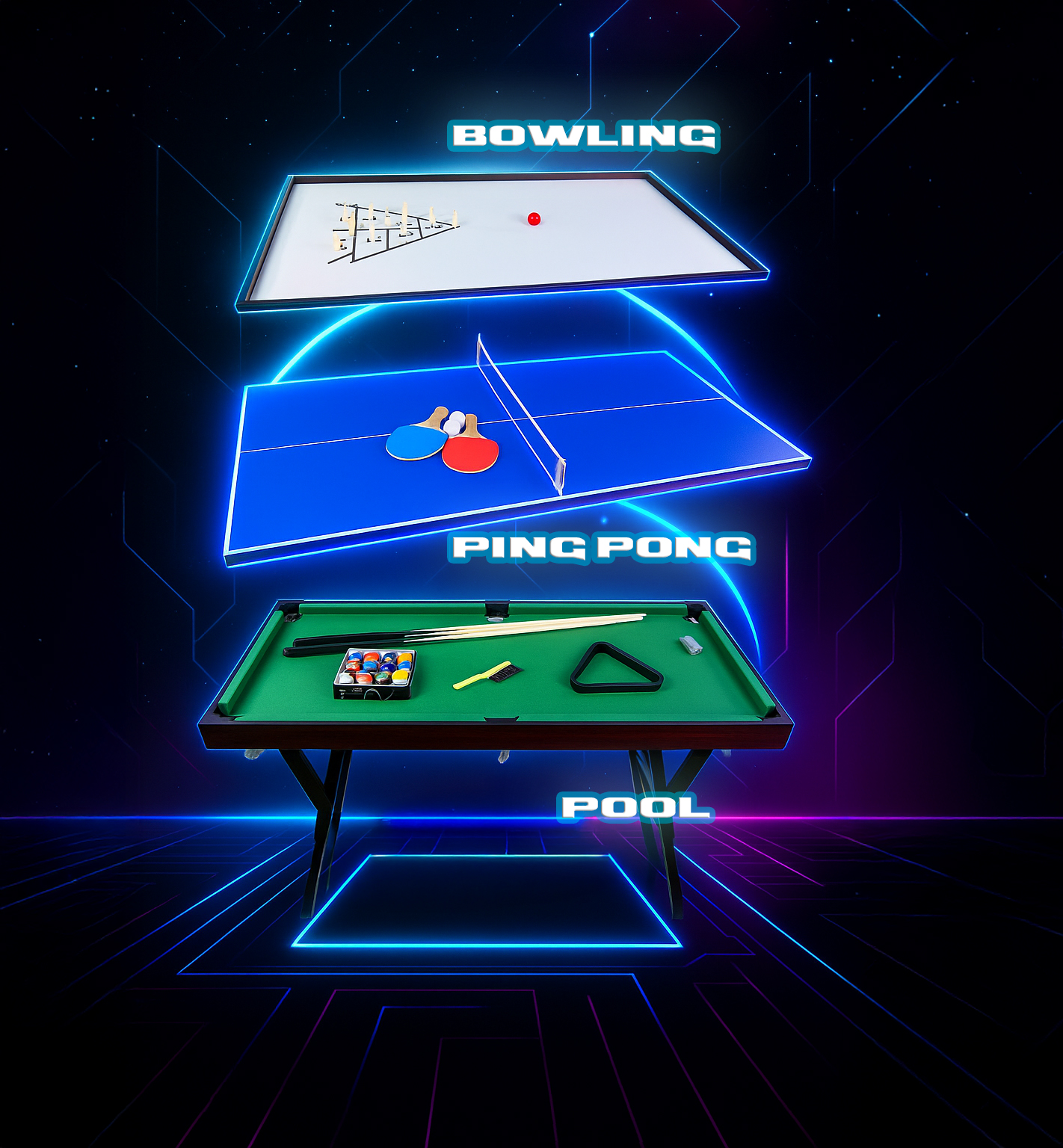 Mini Mesa de juegos 3 en 1 imagen 2