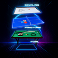 Mini Mesa de juegos 3 en 1 miniatura 2
