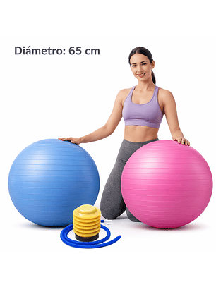 Balón de Pilates 65cm c/inflador