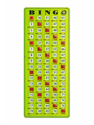 Tablero Numérico de Bingo