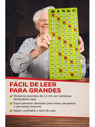 Tablero Numérico de Bingo