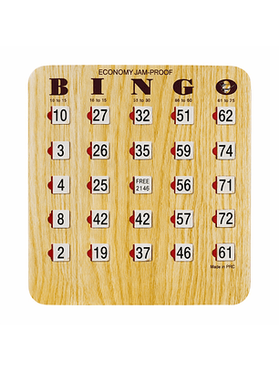 Carton de Bingo Reutilizable