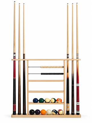 Rack para Tacos de Pool con Marcador de Pillos