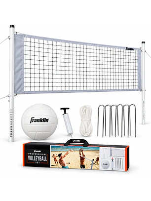 Set de Voleibol Profesional Franklin con Red y Postes de Acero