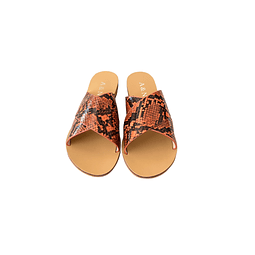 Sandalias Print Naranja