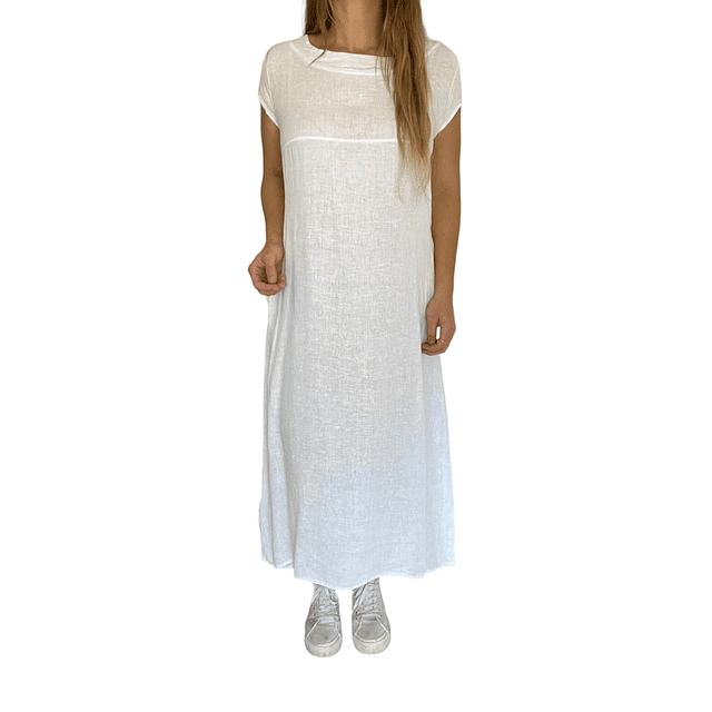 Vestido Lino Blanco Lulu