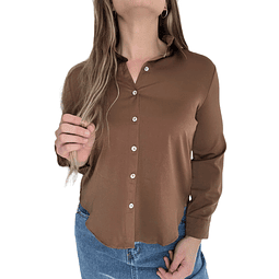 Blusa Satin Chocolate 