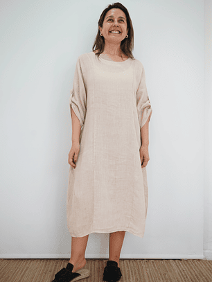 Vestido Blanca Beige