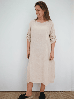 Vestido Blanca Beige