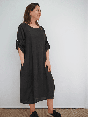 Vestido Blanca Negro