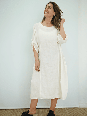 Vestido Blanca Mantequilla 