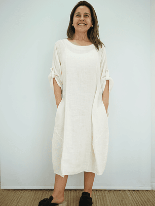 Vestido Blanca Mantequilla 