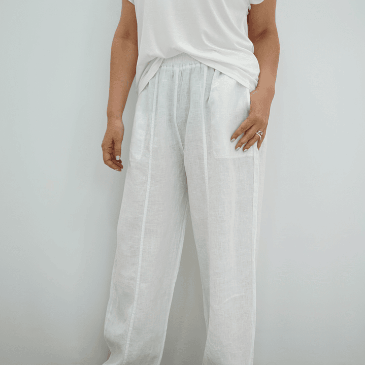 Pantalón Javiera Blanco  2