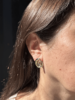 Aro Caracol Baño Oro 