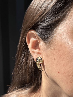 Aro Caracola Baño Oro 