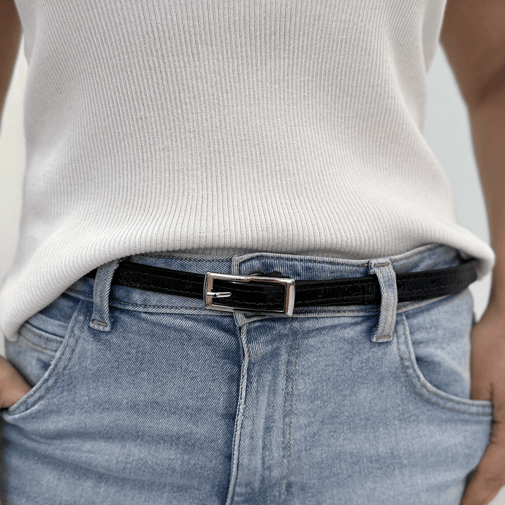 Cinturón Cuero Negro 1