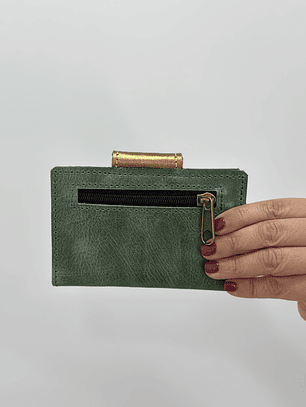 Billetera Cuero Verde