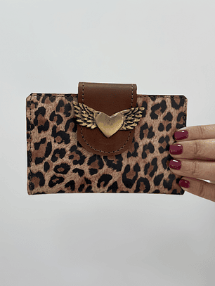 Billetera Cuero Animal Print 