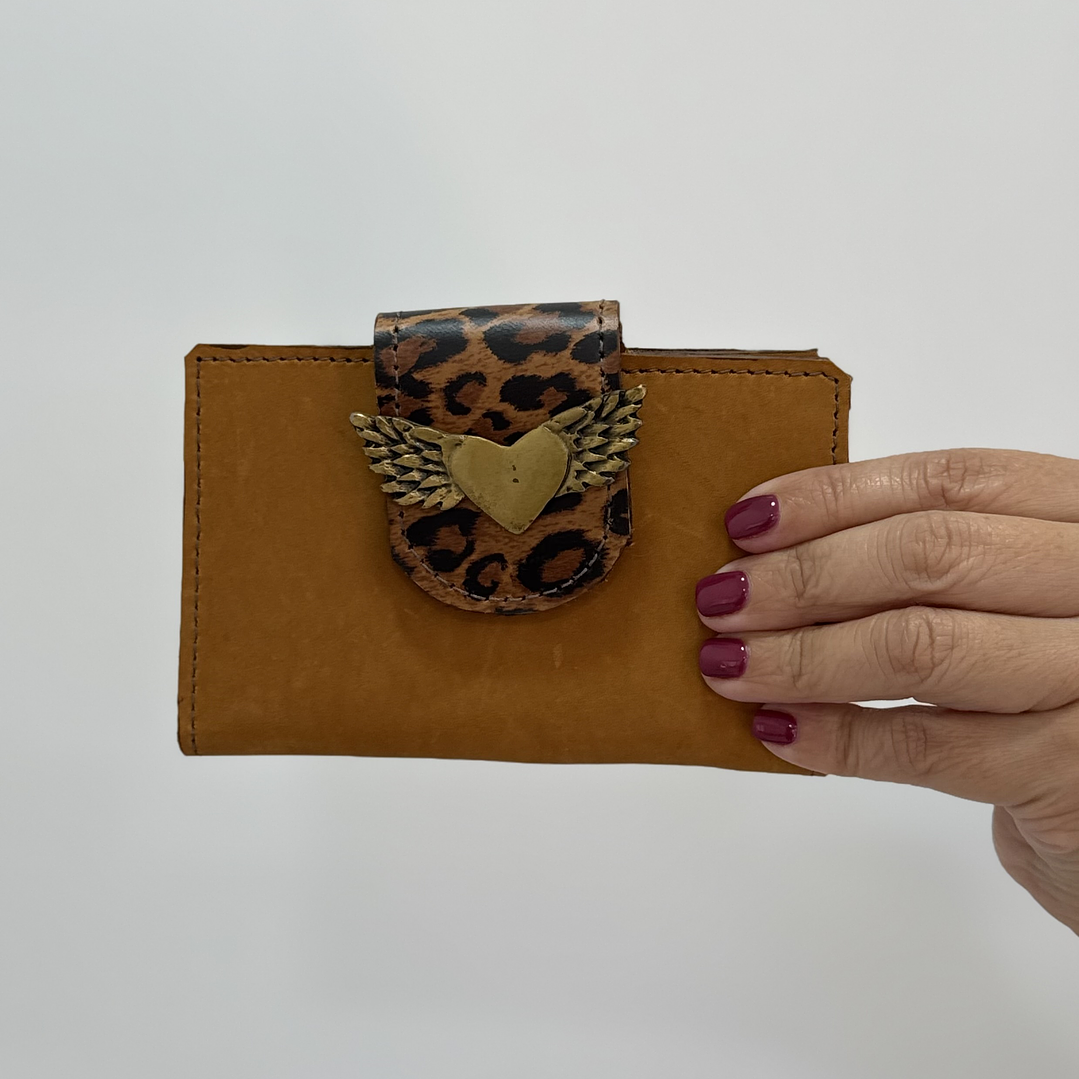 Billetera Cuero Camel  1