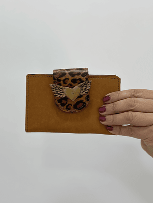 Billetera Cuero Camel 