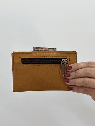 Billetera Cuero Camel 