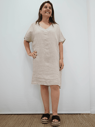 Vestido Josefa Beige