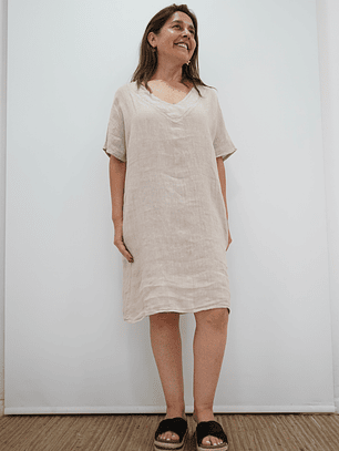 Vestido Josefa Beige