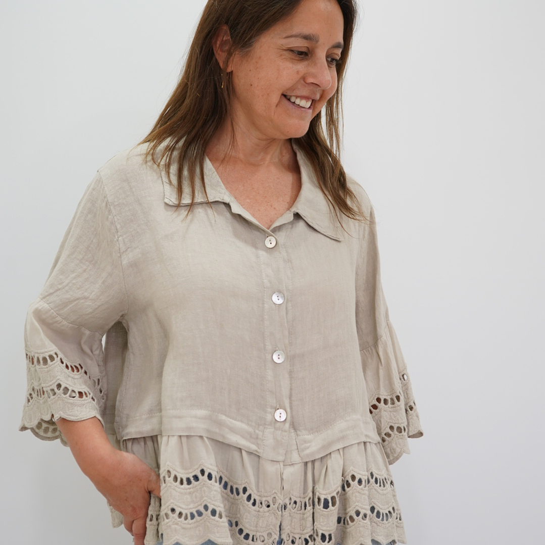 Blusa Ignacia Beige 1