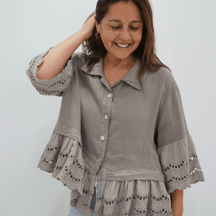 Blusa Ignacia Taupe 1