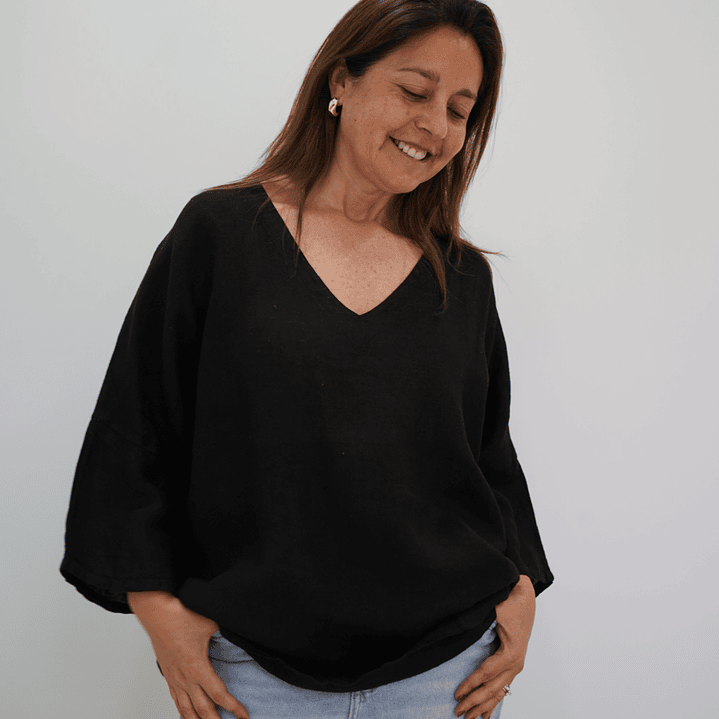 Blusa Camelia Negra 3