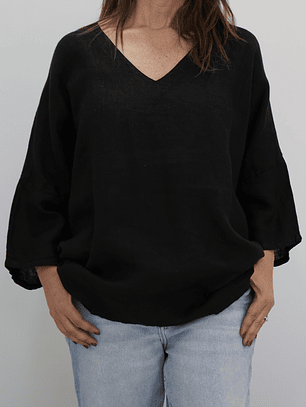 Blusa Camelia Negra