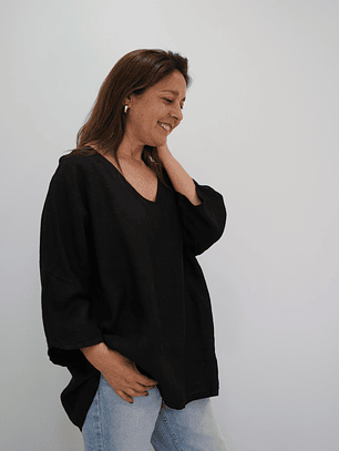 Blusa Camelia Negra