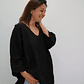 Blusa Camelia Negra - Miniatura 1