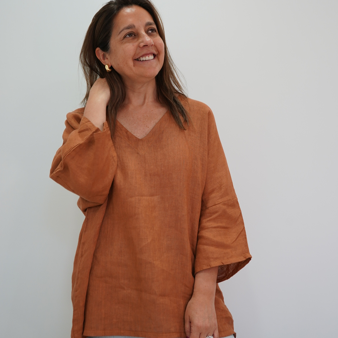 Blusa Camelia Ladrillo 1