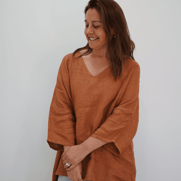 Blusa Camelia Ladrillo 3