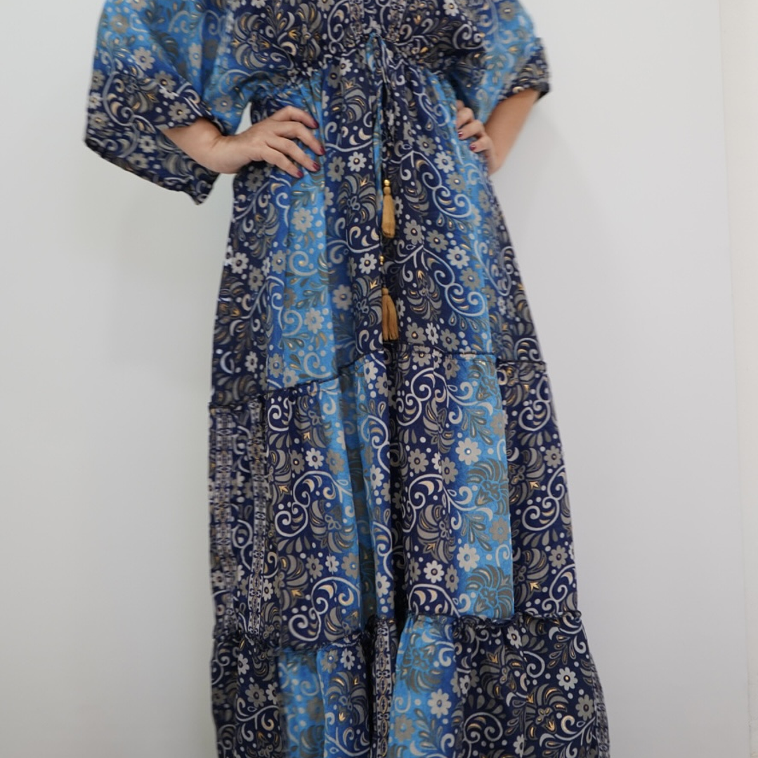 Vestido Flora Azul 1