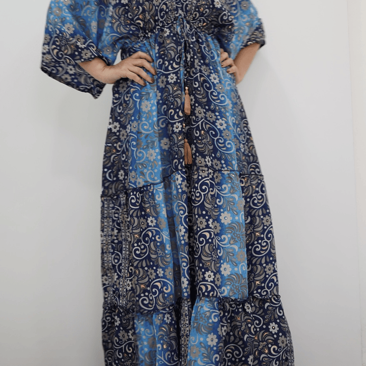 Vestido Flora Azul 1