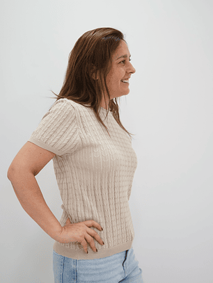Polera Trini Beige