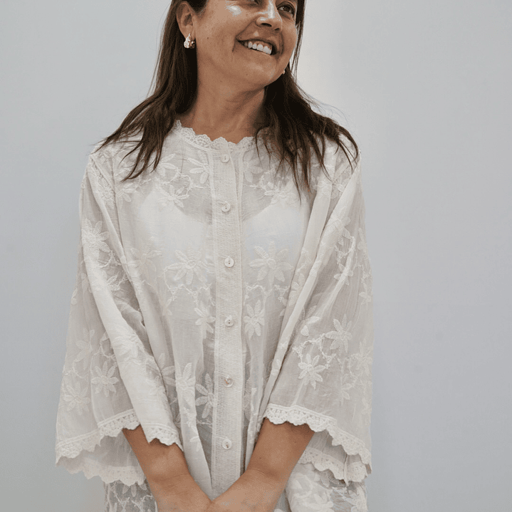 Blusa Flor Mantequilla  1