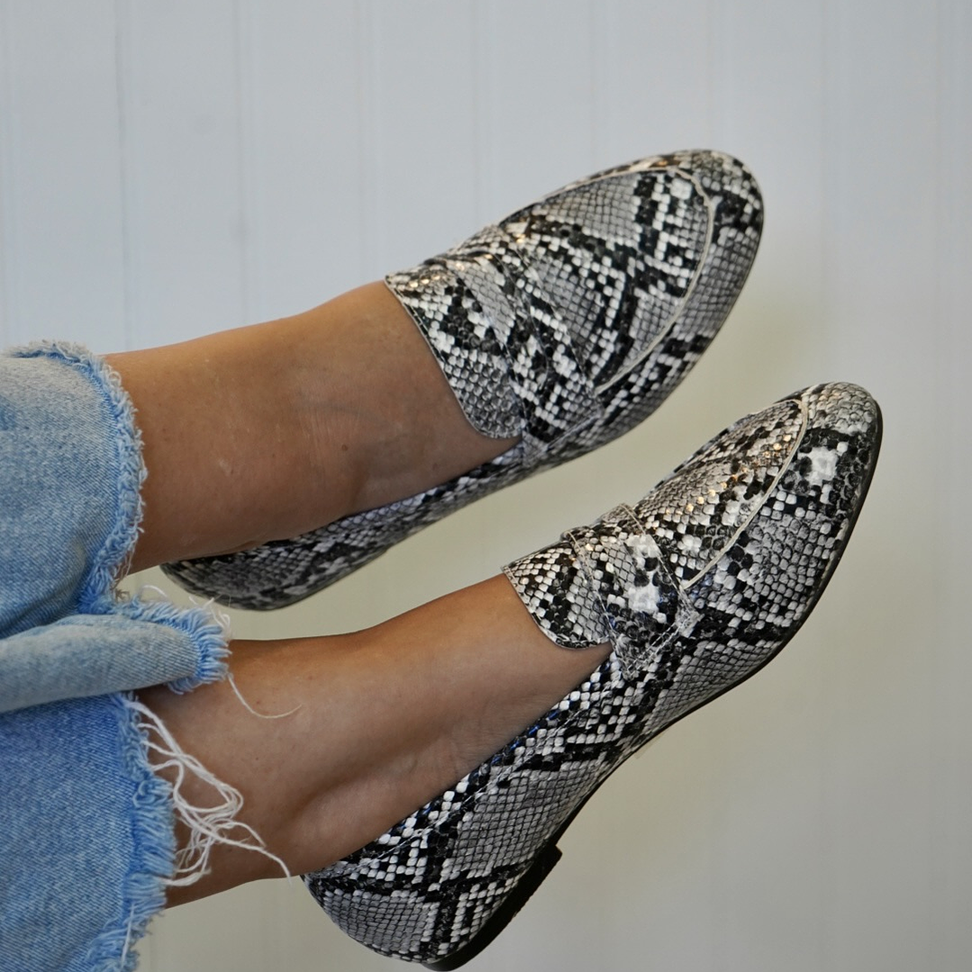 Mocasín Cocodrilo Blanco 2