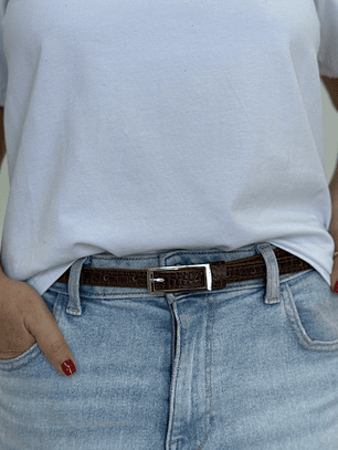 Cinturón Cuero Moka