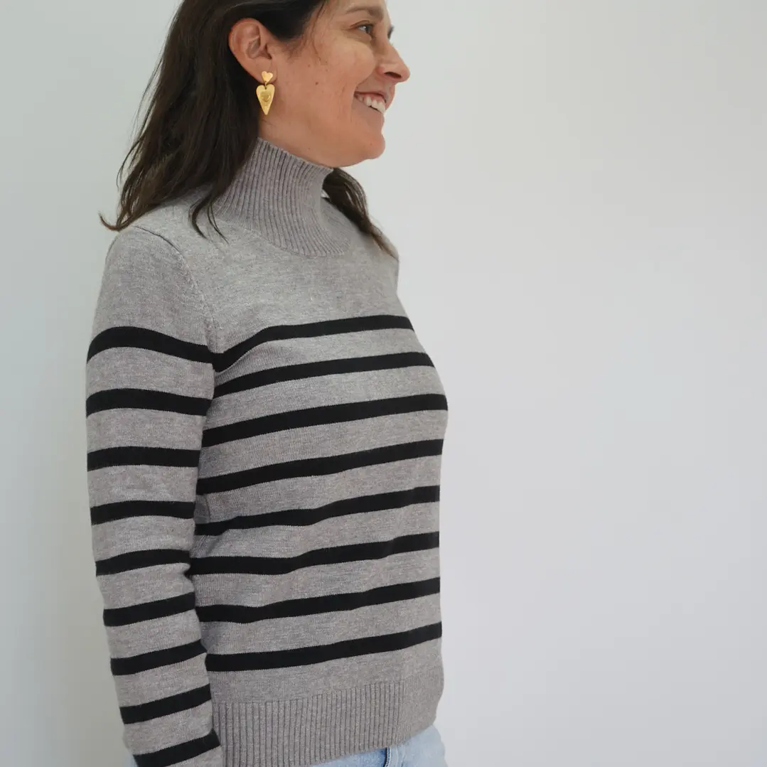 Sweater Violeta Gris 1