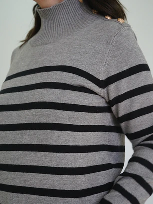 Sweater Violeta Gris