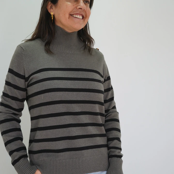 Sweater Violeta Verde 1