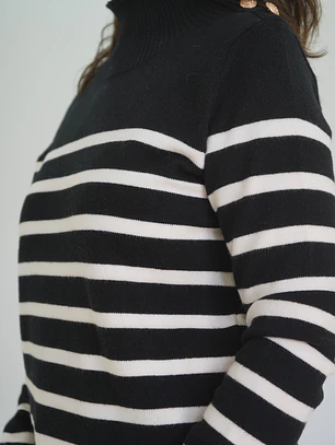 Sweater Violeta Negro