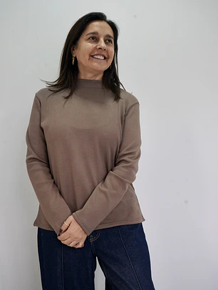Polera Delfina Taupe